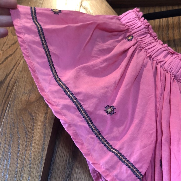 Lucky Brand OTS Embroidered Top - Picture 3 of 5